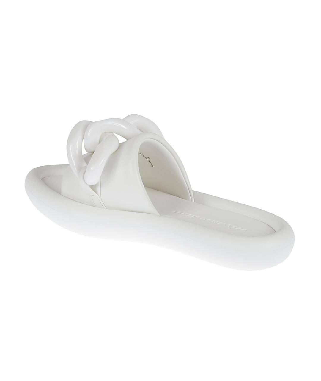 STELLA MCCARTNEY Белые синтетические шлепанцы, фото 3