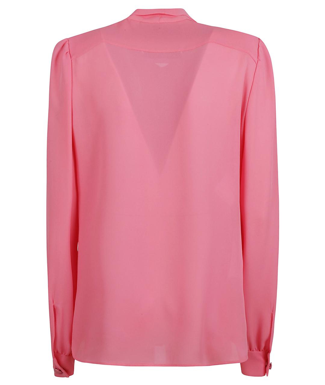 MOSCHINO Розовая шелковая рубашка, фото 2