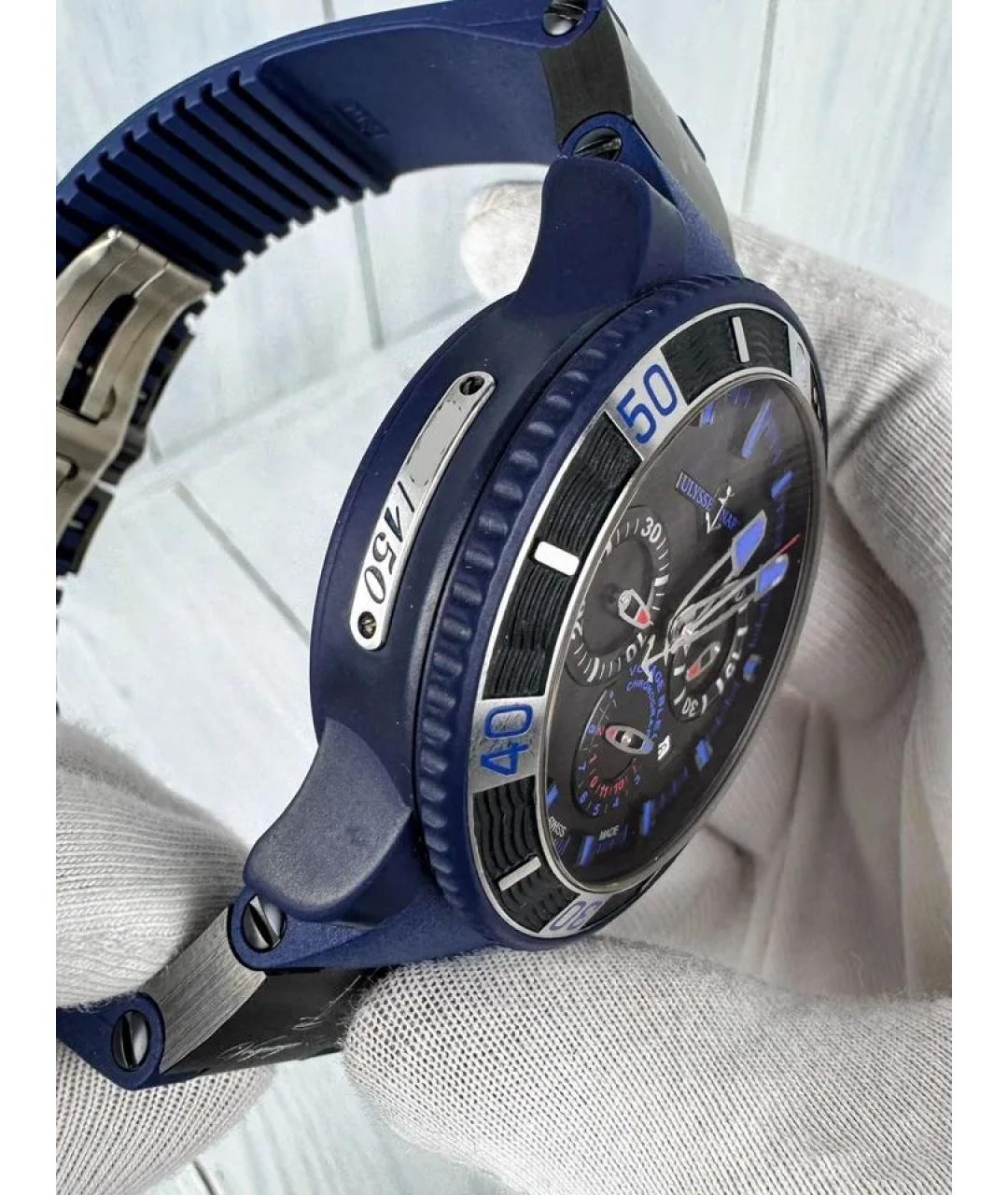 Ulysse Nardin Темно-синие часы, фото 3