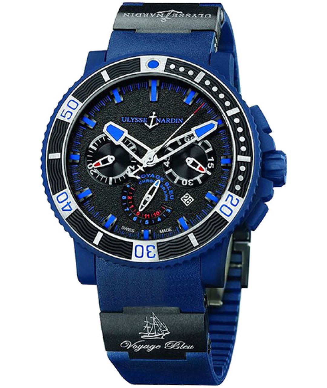 Ulysse Nardin Темно-синие часы, фото 8