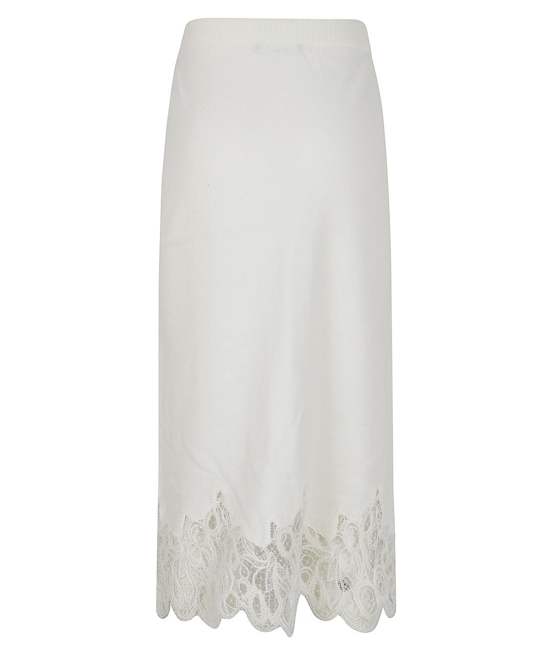 FABIANA FILIPPI Белая шерстяная юбка миди, фото 3