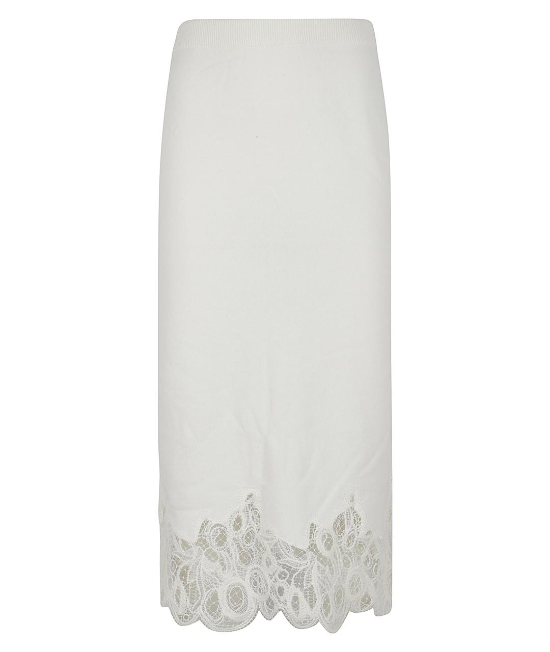 FABIANA FILIPPI Белая шерстяная юбка миди, фото 1