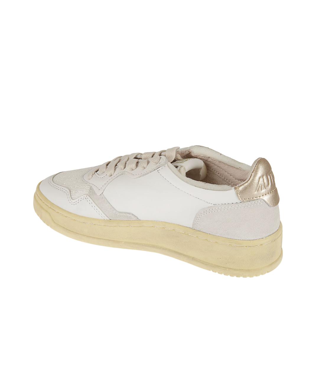 AUTRY Белые кожаные кроссовки, фото 3