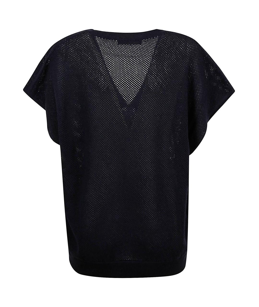 FABIANA FILIPPI Синяя вискозная футболка, фото 2