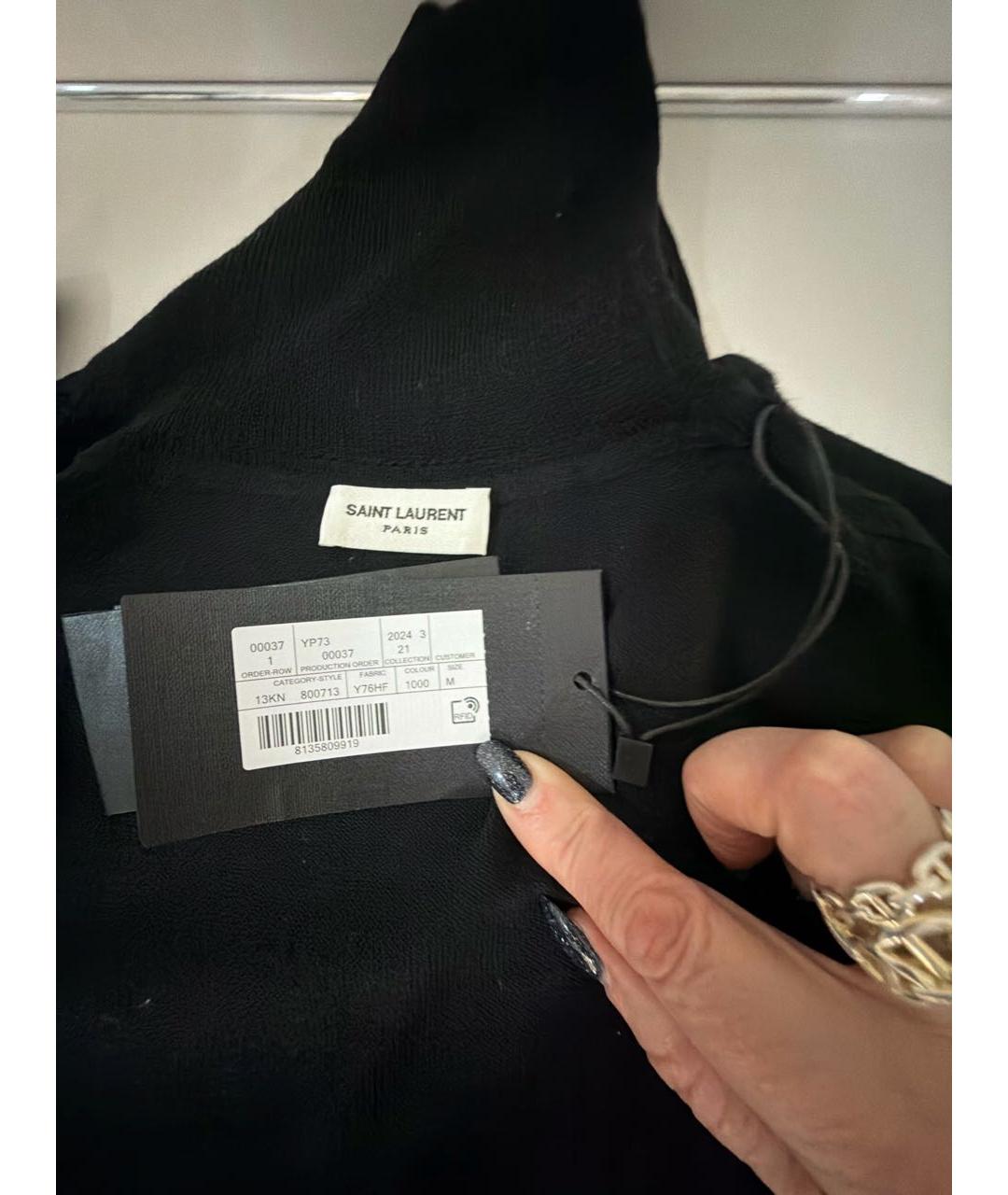 SAINT LAURENT Черная шерстяная водолазка, фото 3