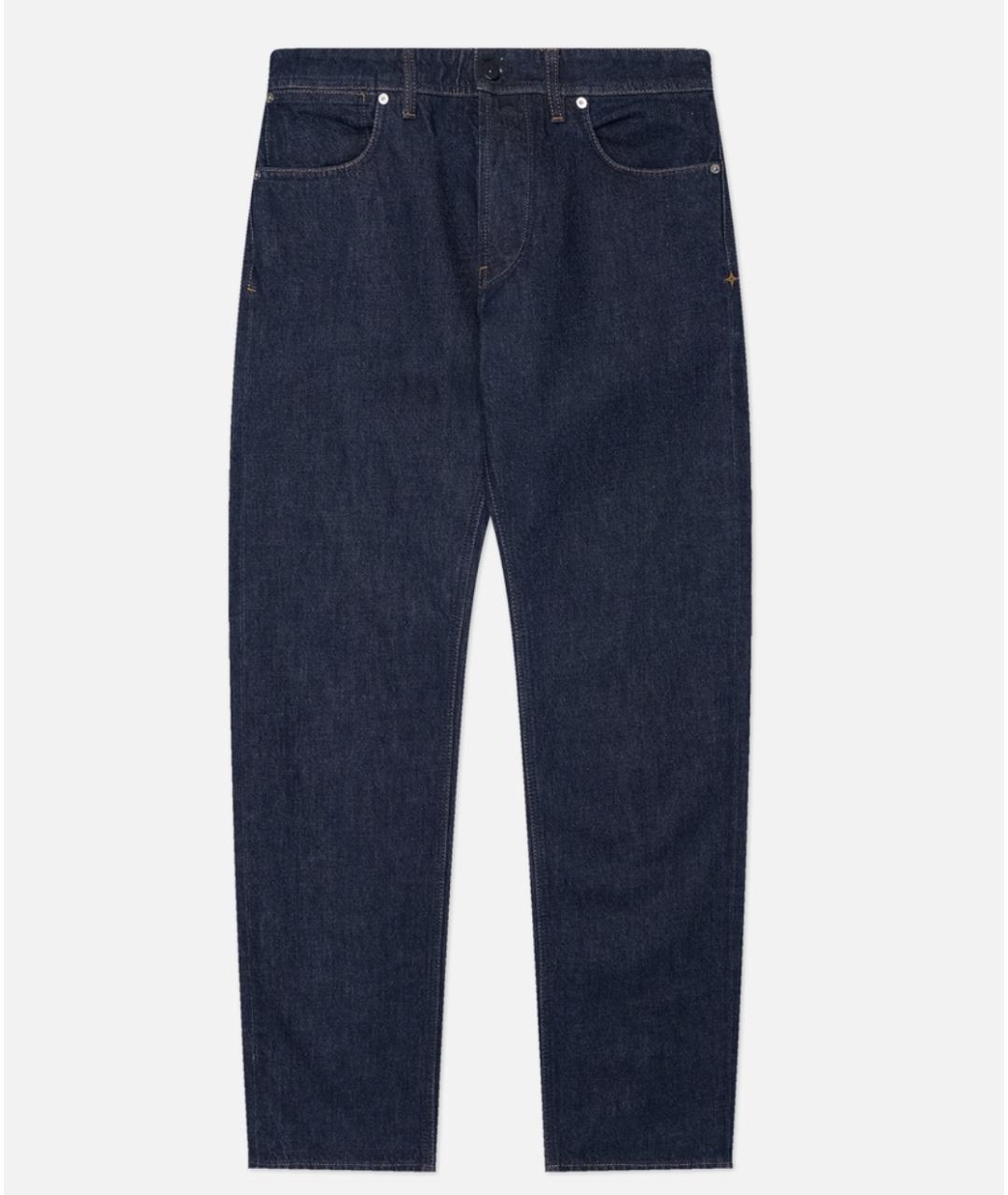 STONE ISLAND Синие хлопковые прямые джинсы, фото 5