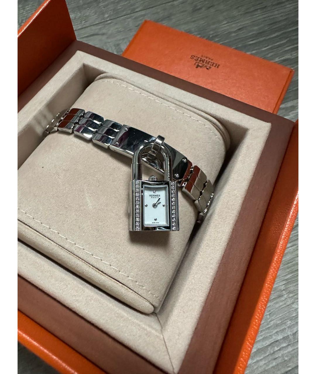 HERMES Серебряные часы, фото 4