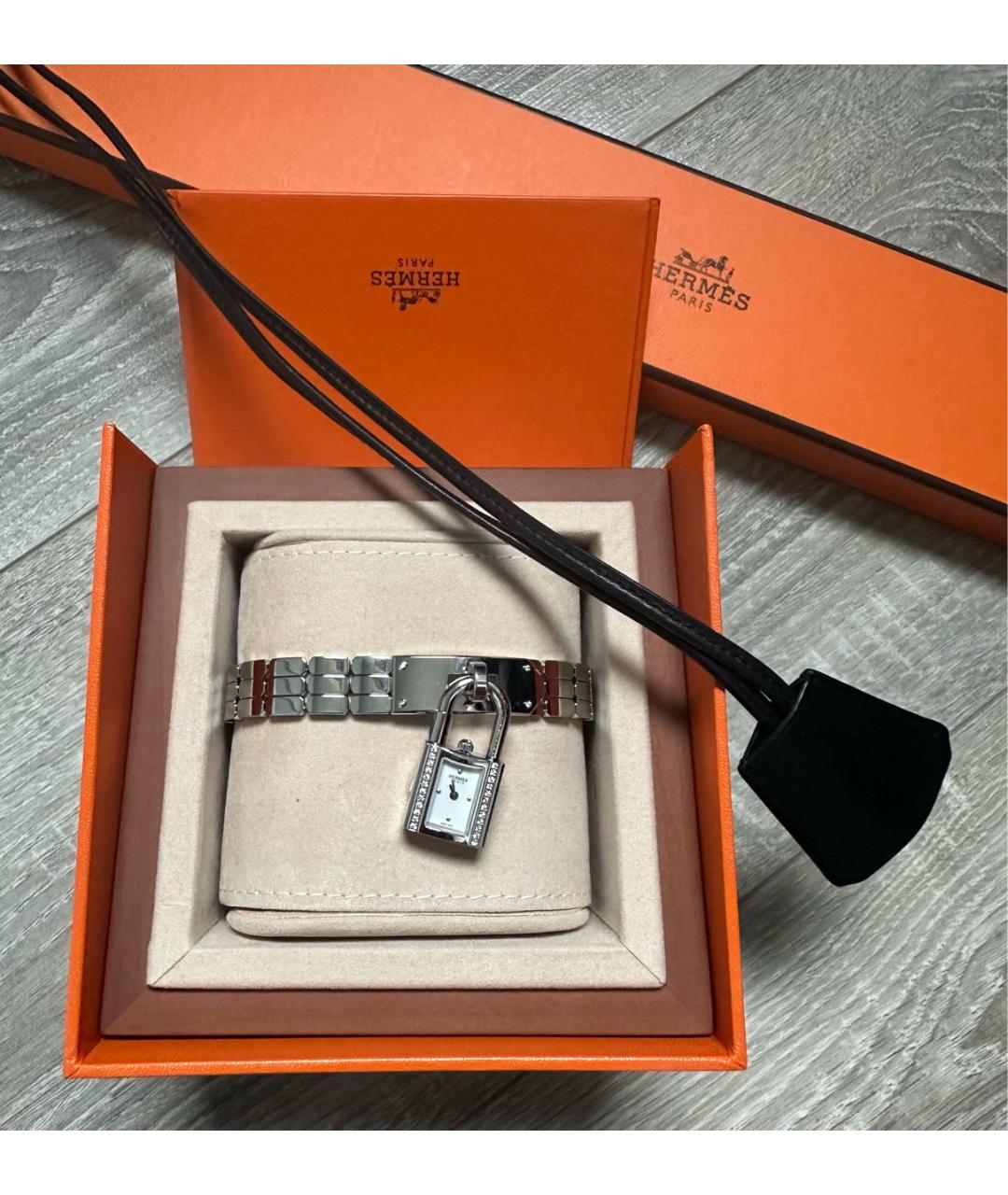 HERMES Серебряные часы, фото 2
