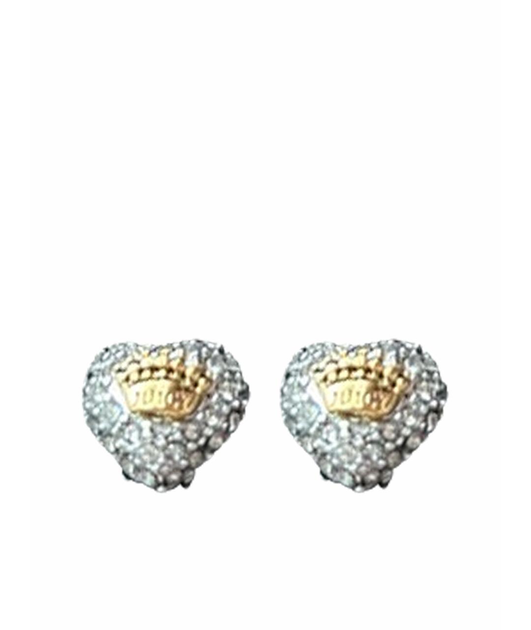 JUICY COUTURE Антрацитовые металлические серьги, фото 1