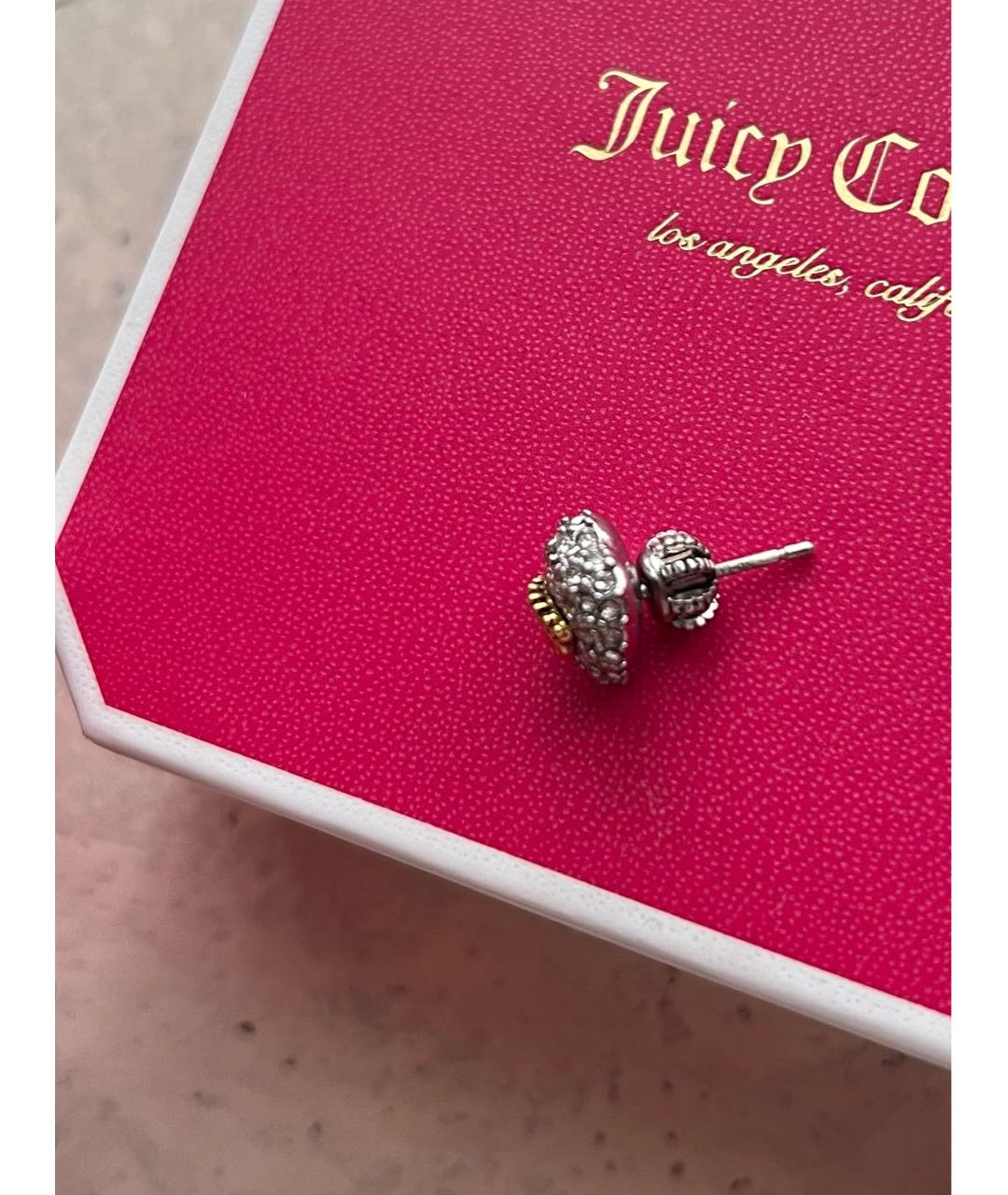 JUICY COUTURE Антрацитовые металлические серьги, фото 4