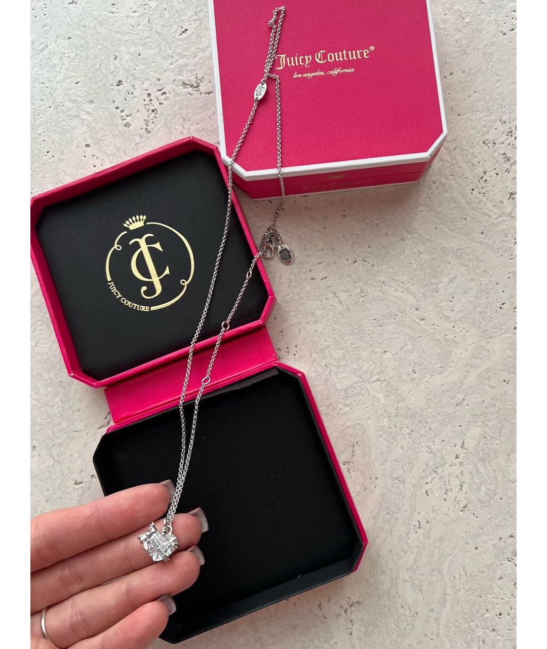JUICY COUTURE Серебрянный металлический кулон, фото 2