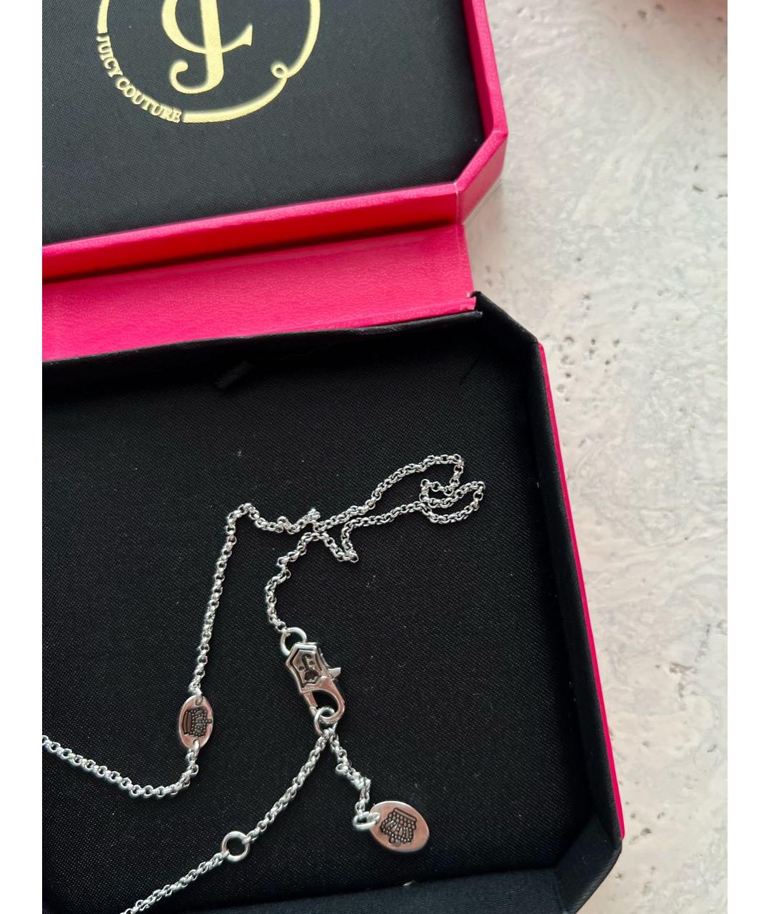 JUICY COUTURE Серебрянный металлический кулон, фото 4