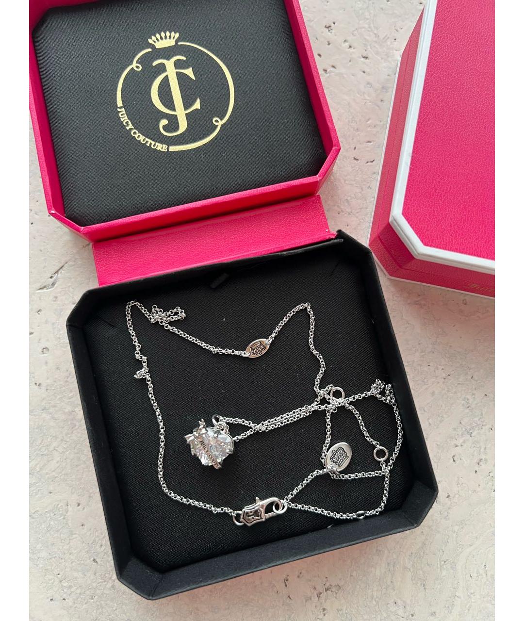 JUICY COUTURE Серебрянный металлический кулон, фото 5