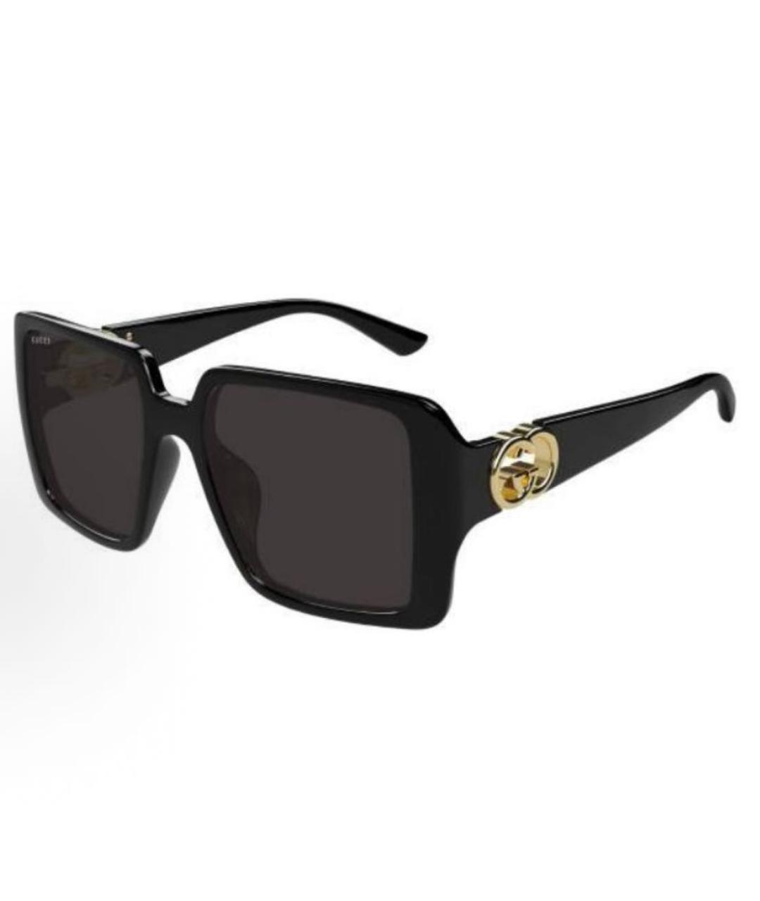GUCCI Черные пластиковые солнцезащитные очки, фото 2