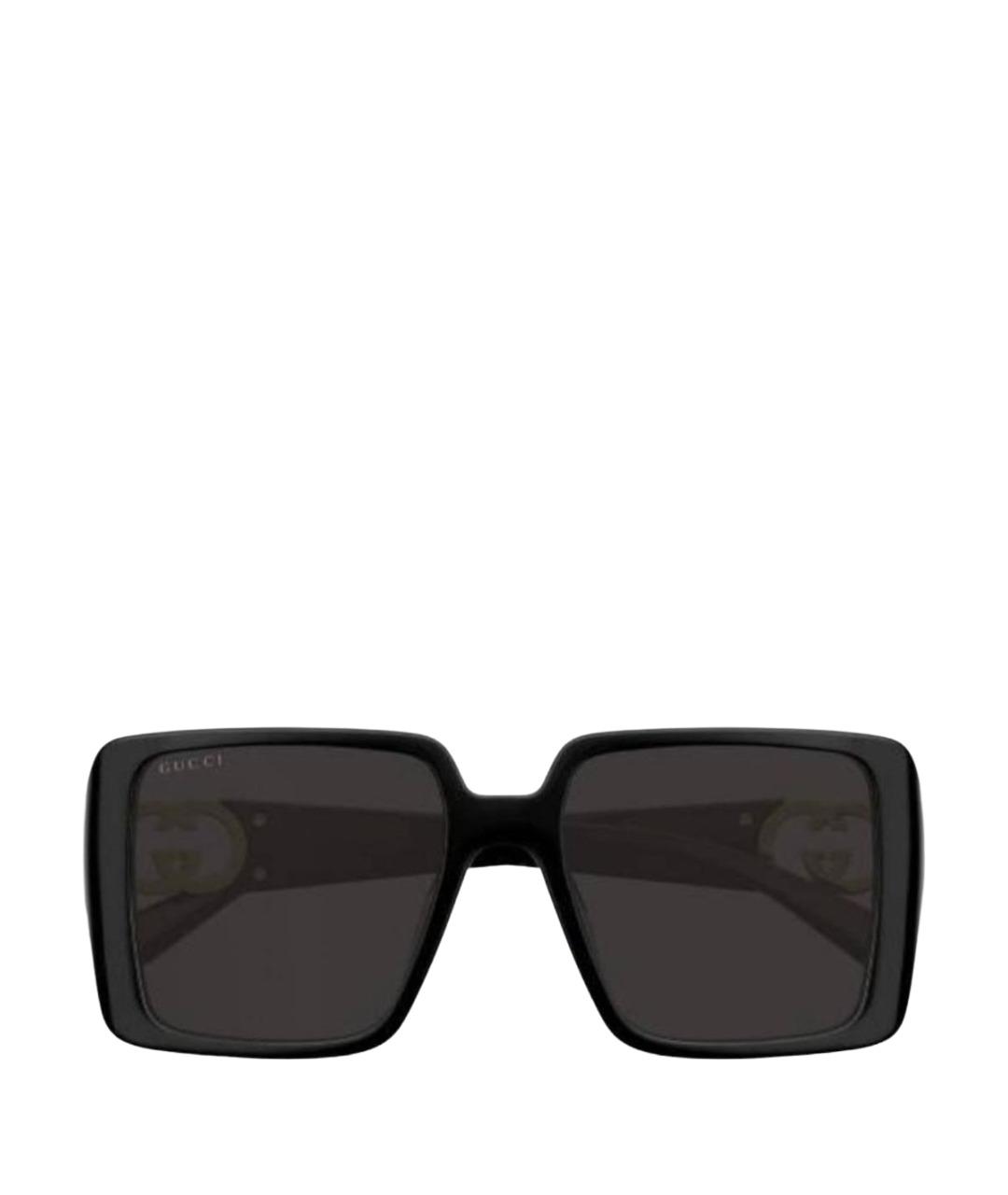 GUCCI Черные пластиковые солнцезащитные очки, фото 1
