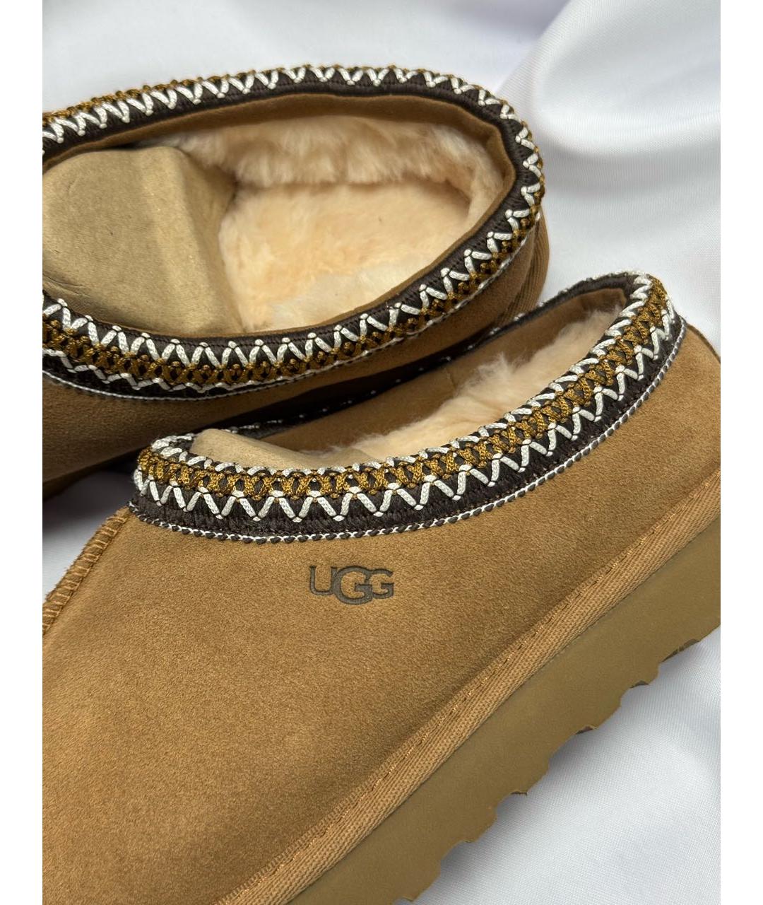 UGG AUSTRALIA Коричневые замшевые мюли, фото 6