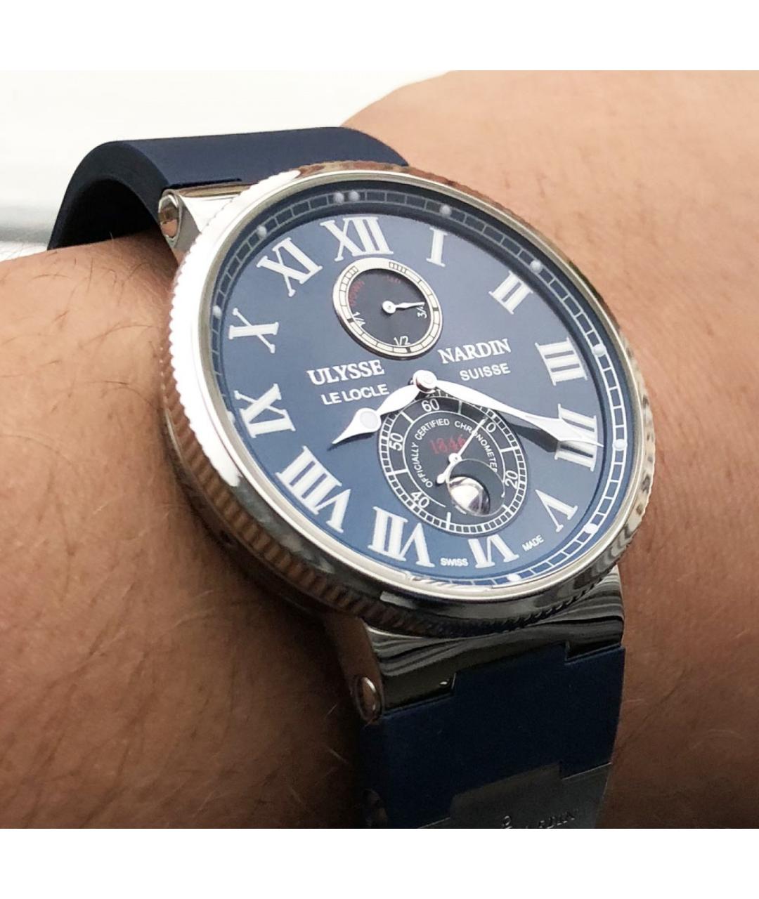 Ulysse Nardin Темно-синие часы, фото 3