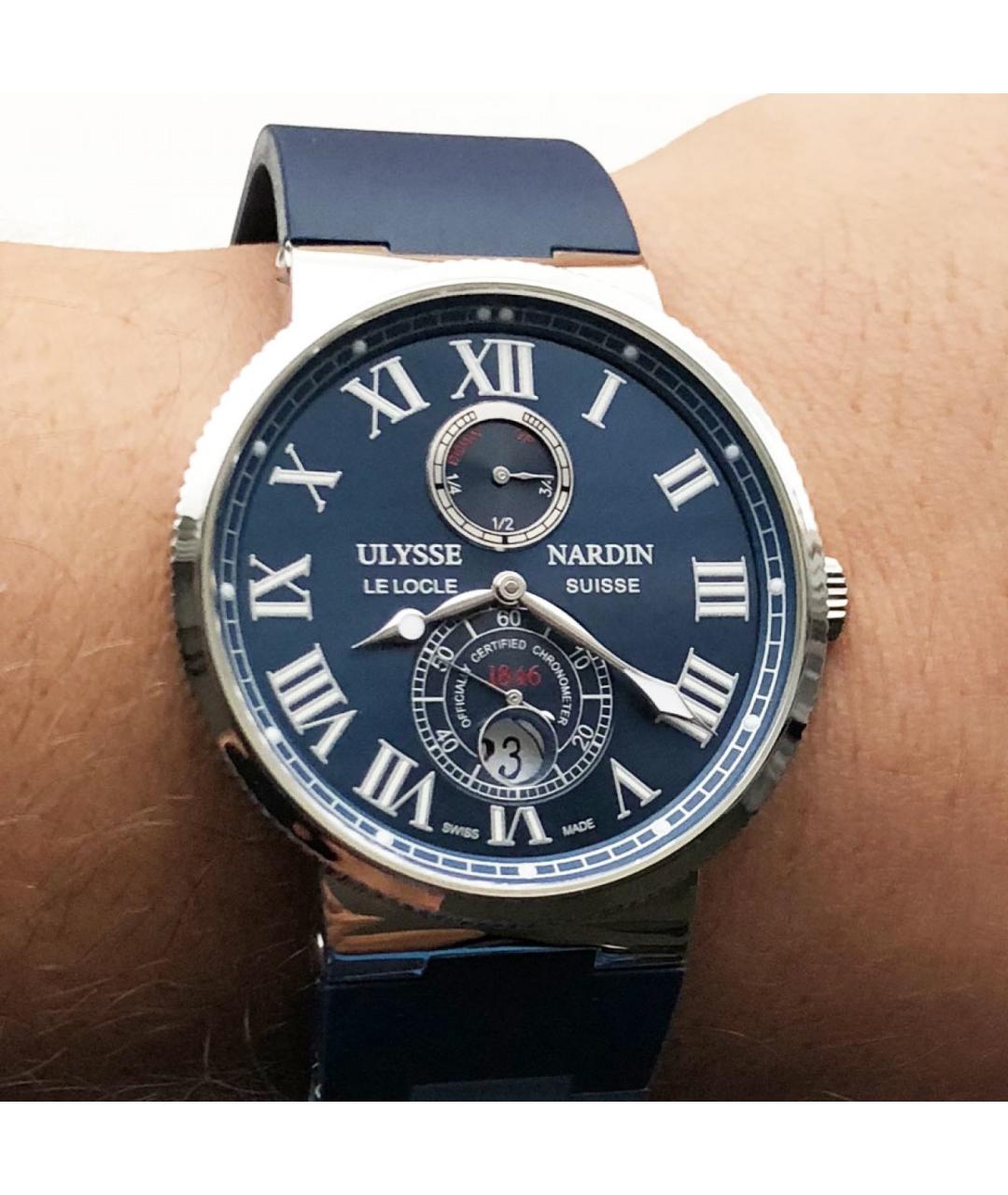 Ulysse Nardin Темно-синие часы, фото 2