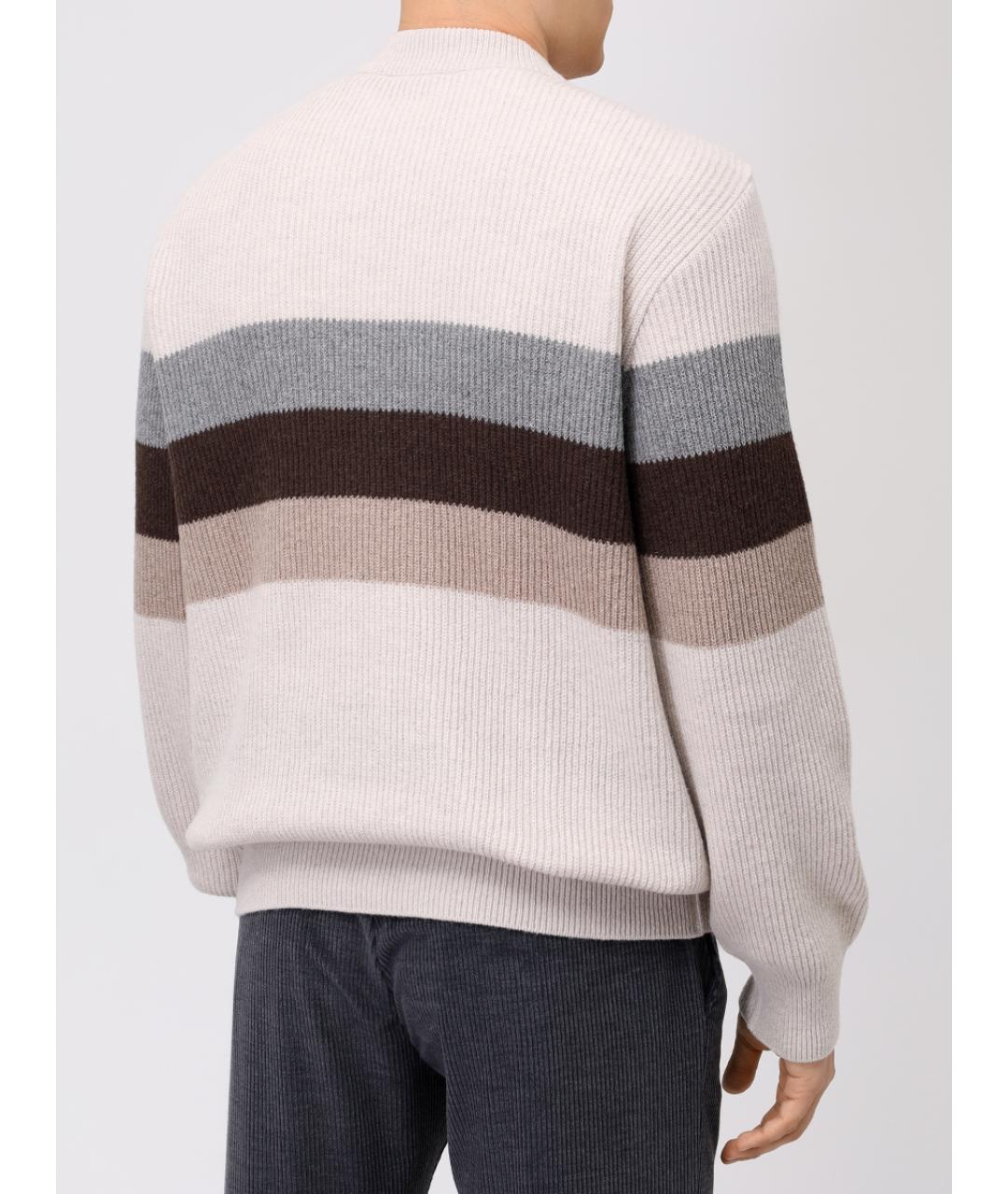 PAUL & SHARK Бежевый шерстяной джемпер / свитер, фото 2