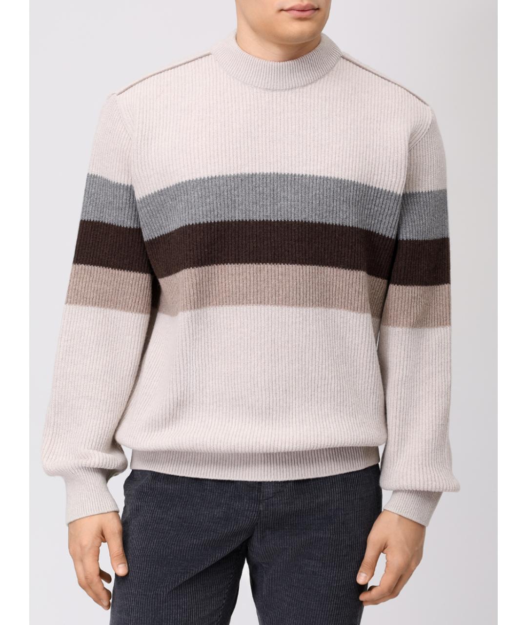 PAUL & SHARK Бежевый шерстяной джемпер / свитер, фото 3