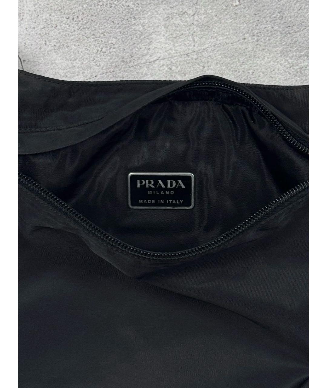 PRADA Черная синтетическая сумка на плечо, фото 4