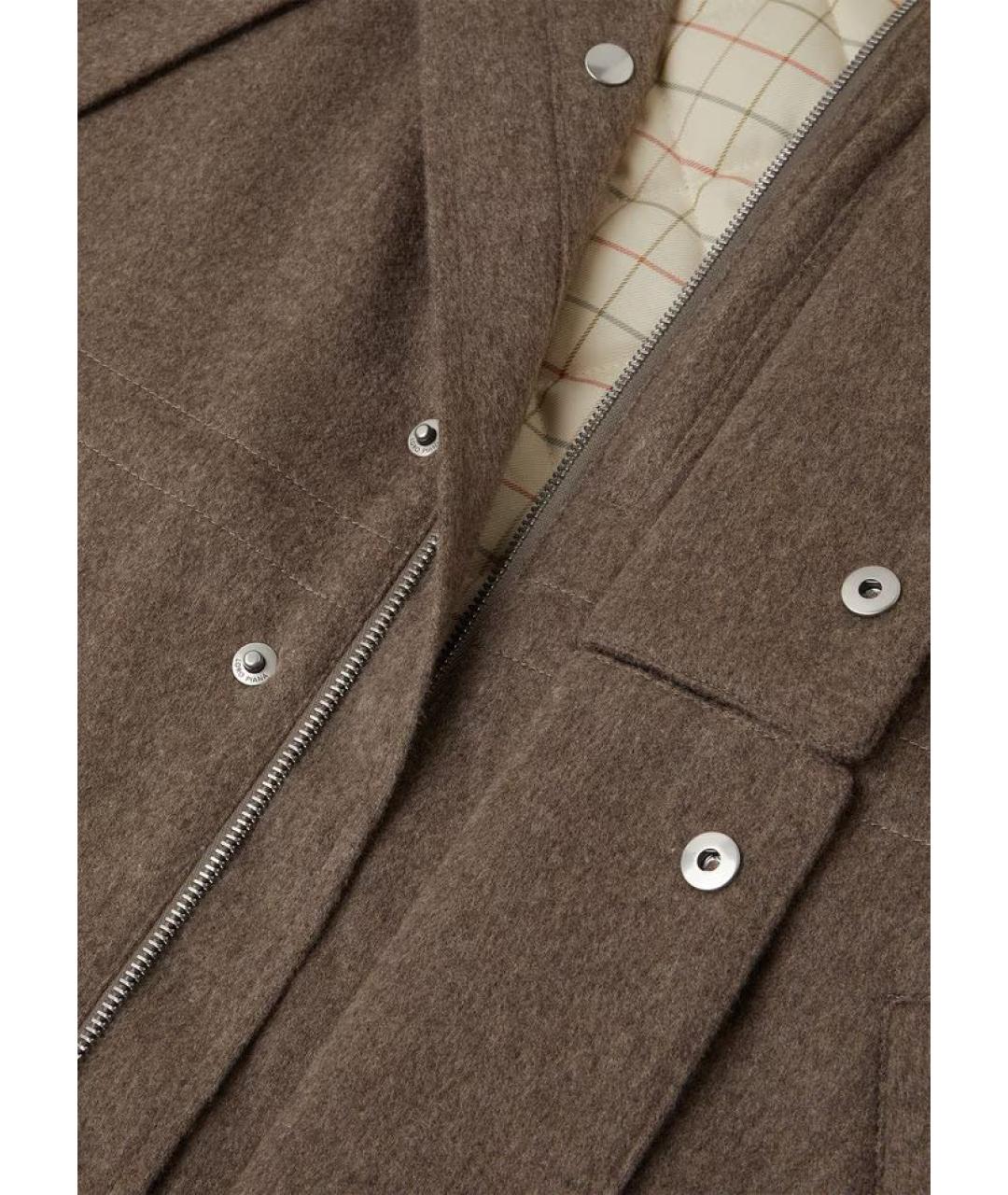 LORO PIANA Коричневая кашемировая куртка, фото 4