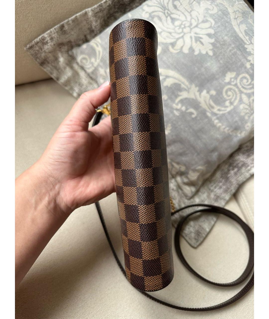 LOUIS VUITTON Коричневая сумка через плечо, фото 4