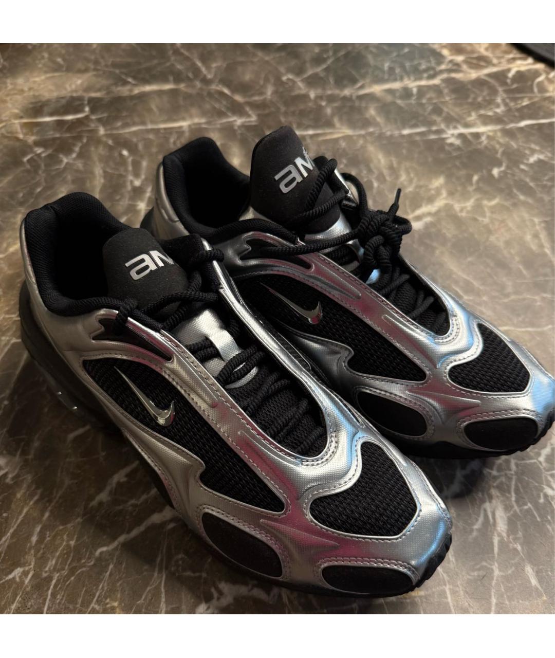 NIKE Черные кроссовки из искусственной кожи, фото 3