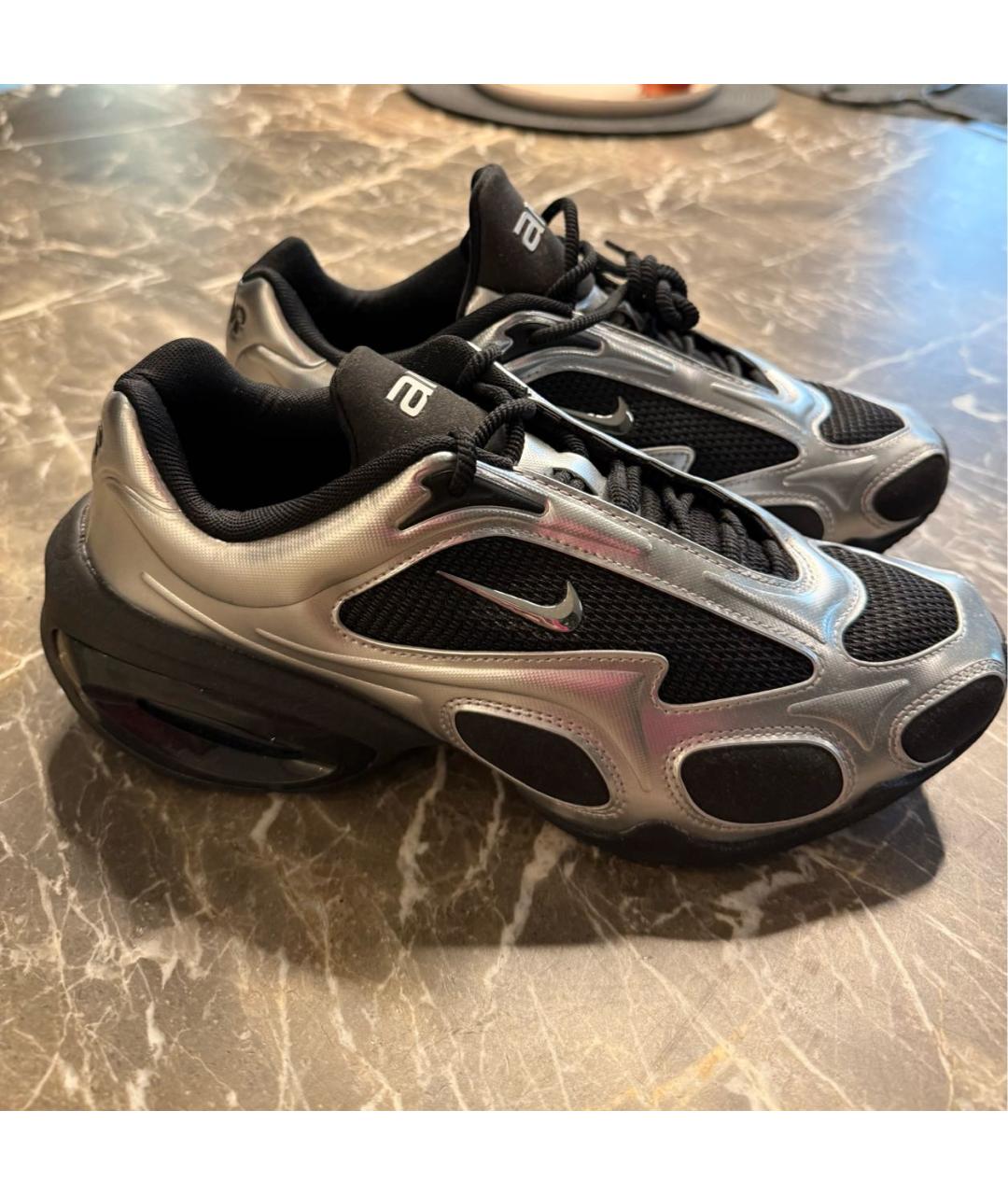 NIKE Черные кроссовки из искусственной кожи, фото 2