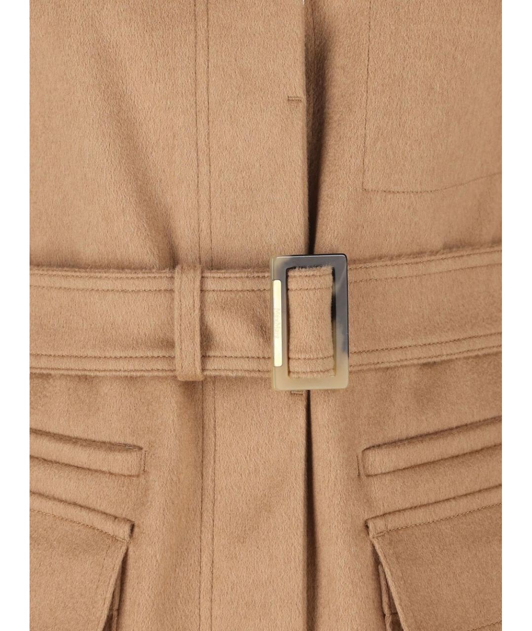 MAX MARA Бежевая шерстяная куртка, фото 4