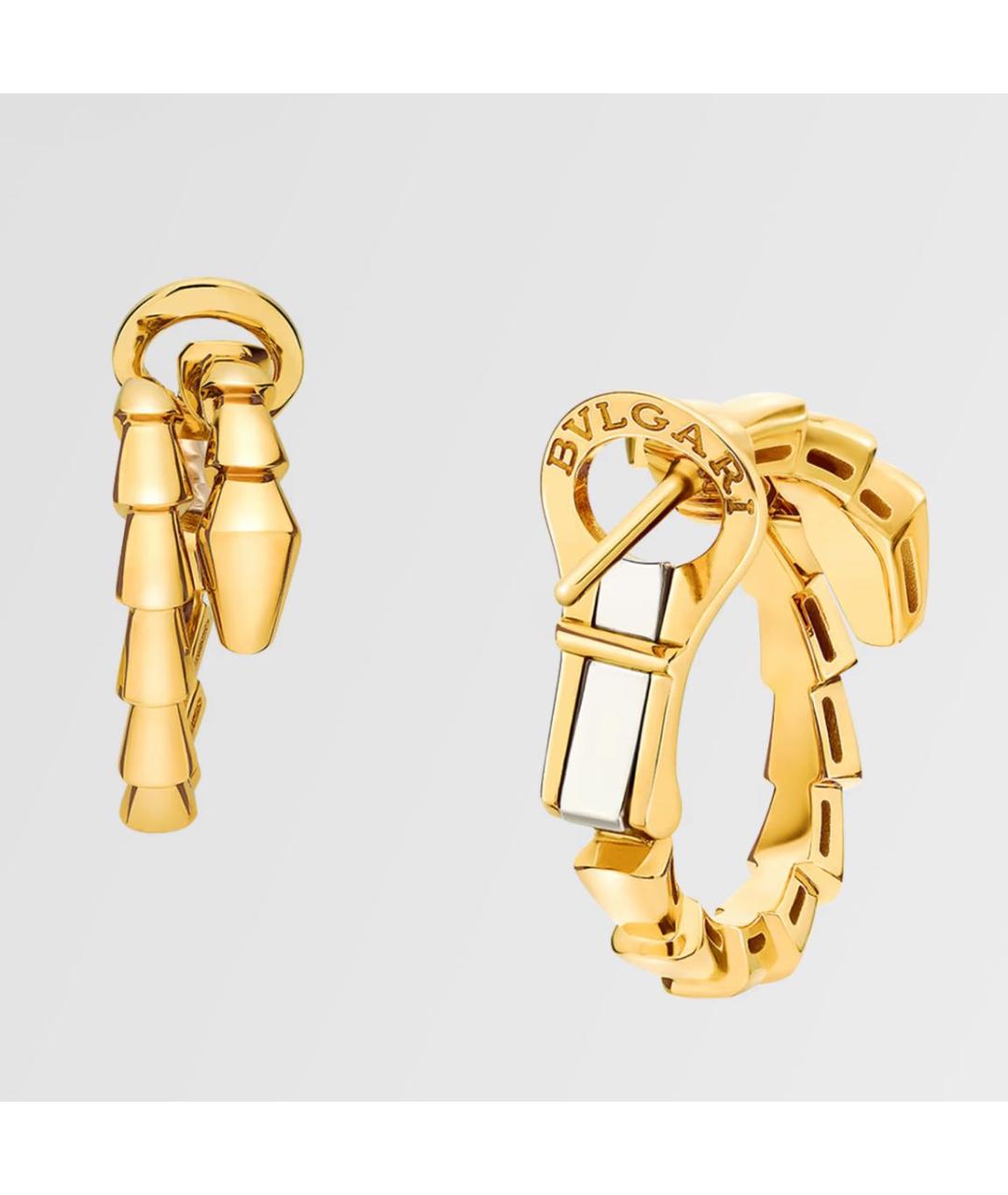BVLGARI Золотые серьги из желтого золота, фото 2