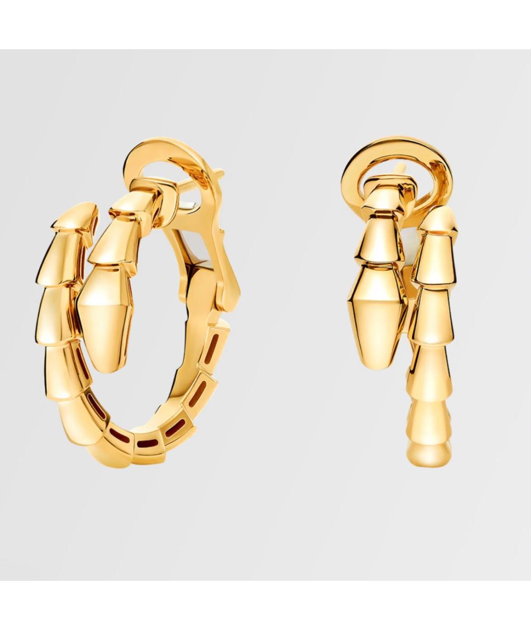 BVLGARI Золотые серьги из желтого золота, фото 3