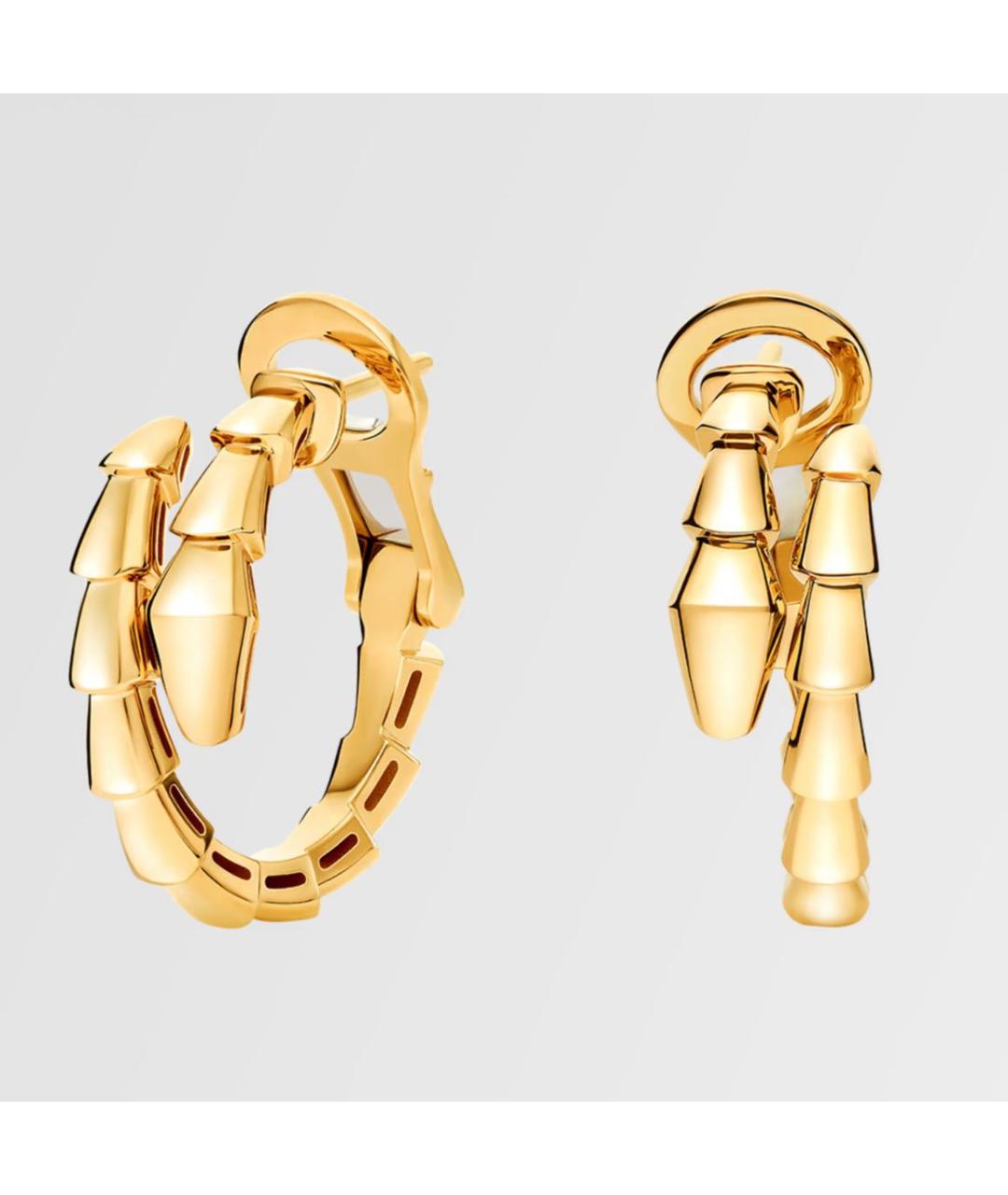 BVLGARI Золотые серьги из желтого золота, фото 4