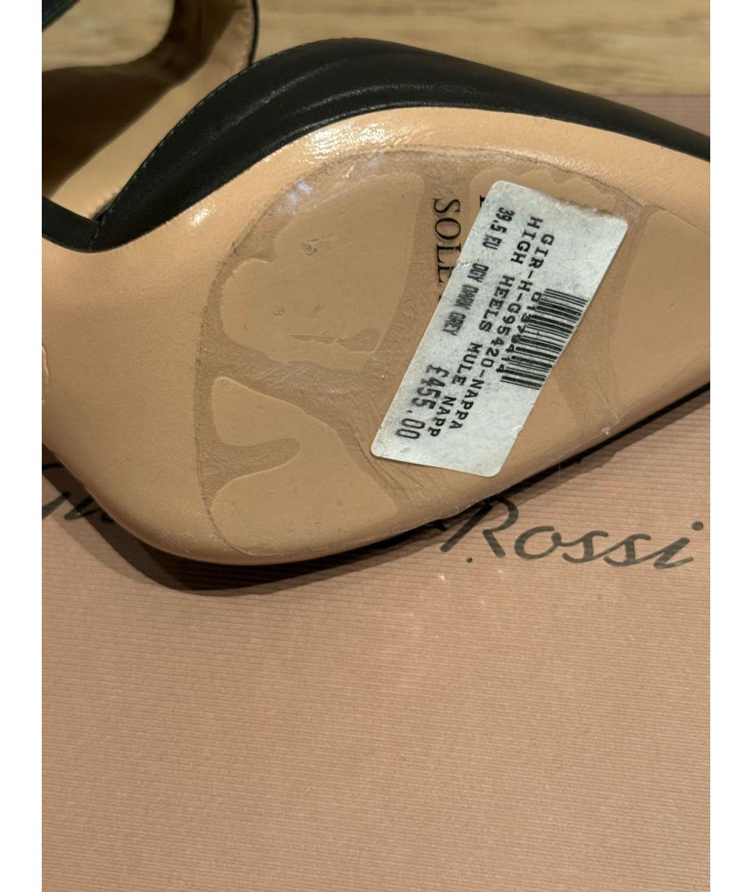 GIANVITO ROSSI Черные кожаные туфли, фото 4