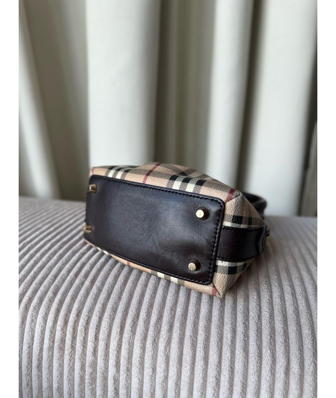 BURBERRY Бежевая сумка с короткими ручками, фото 8