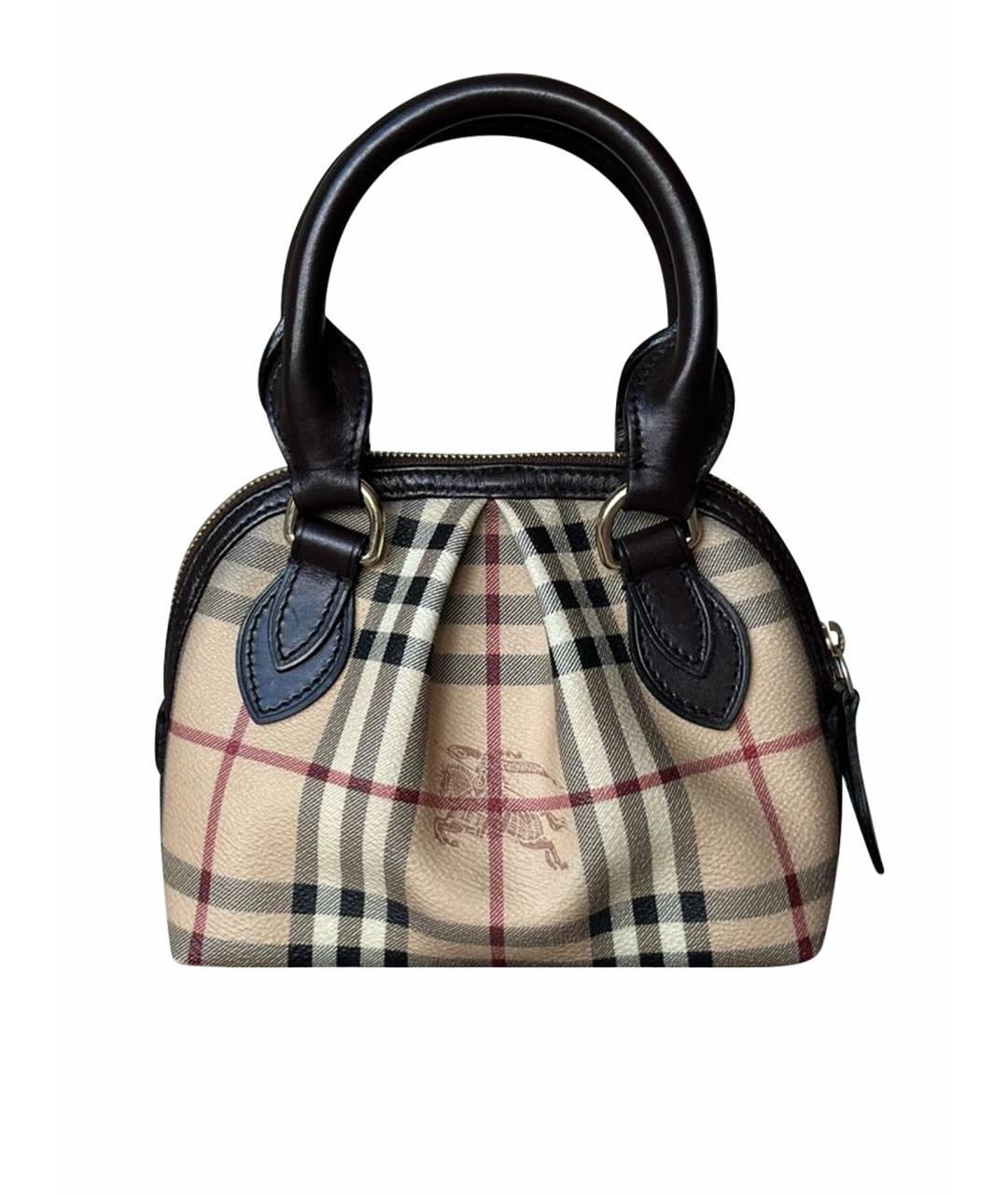 BURBERRY Бежевая сумка с короткими ручками, фото 1