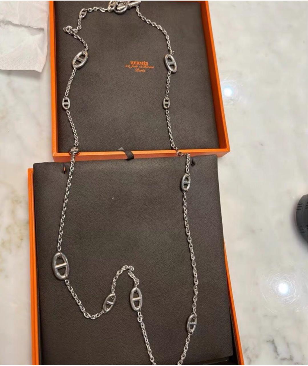 HERMES Серебряная подвеска, фото 2