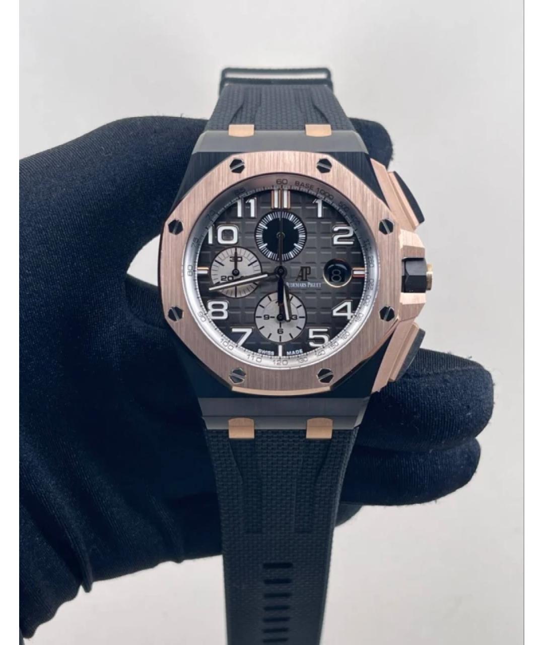 Audemars Piguet Черные часы из розового золота, фото 2