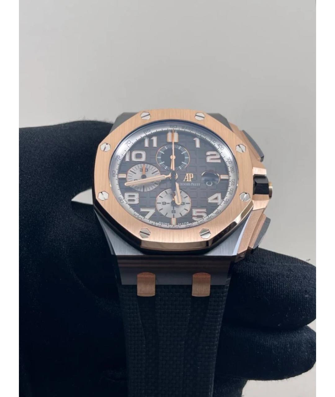 Audemars Piguet Черные часы из розового золота, фото 4