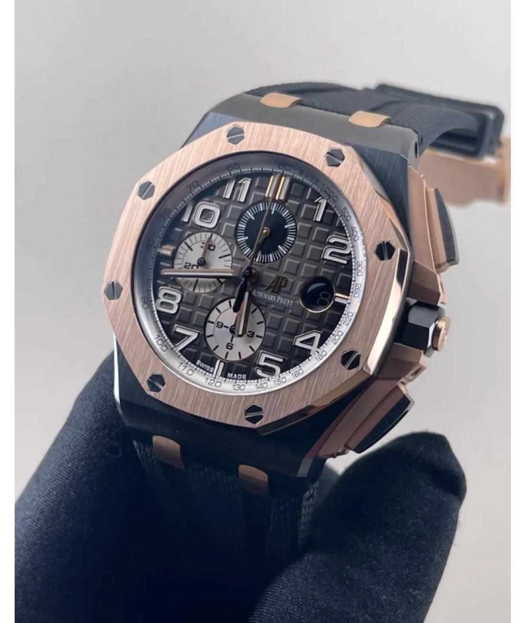 Audemars Piguet Черные часы из розового золота, фото 3