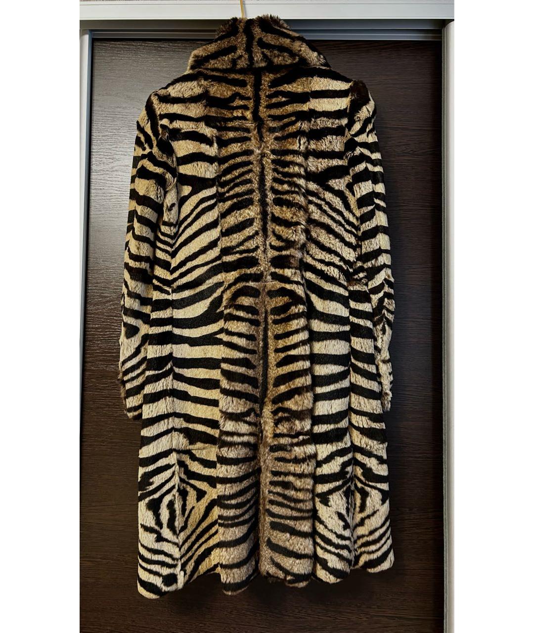 FERRAGAMO Коричневая меховая шуба, фото 4