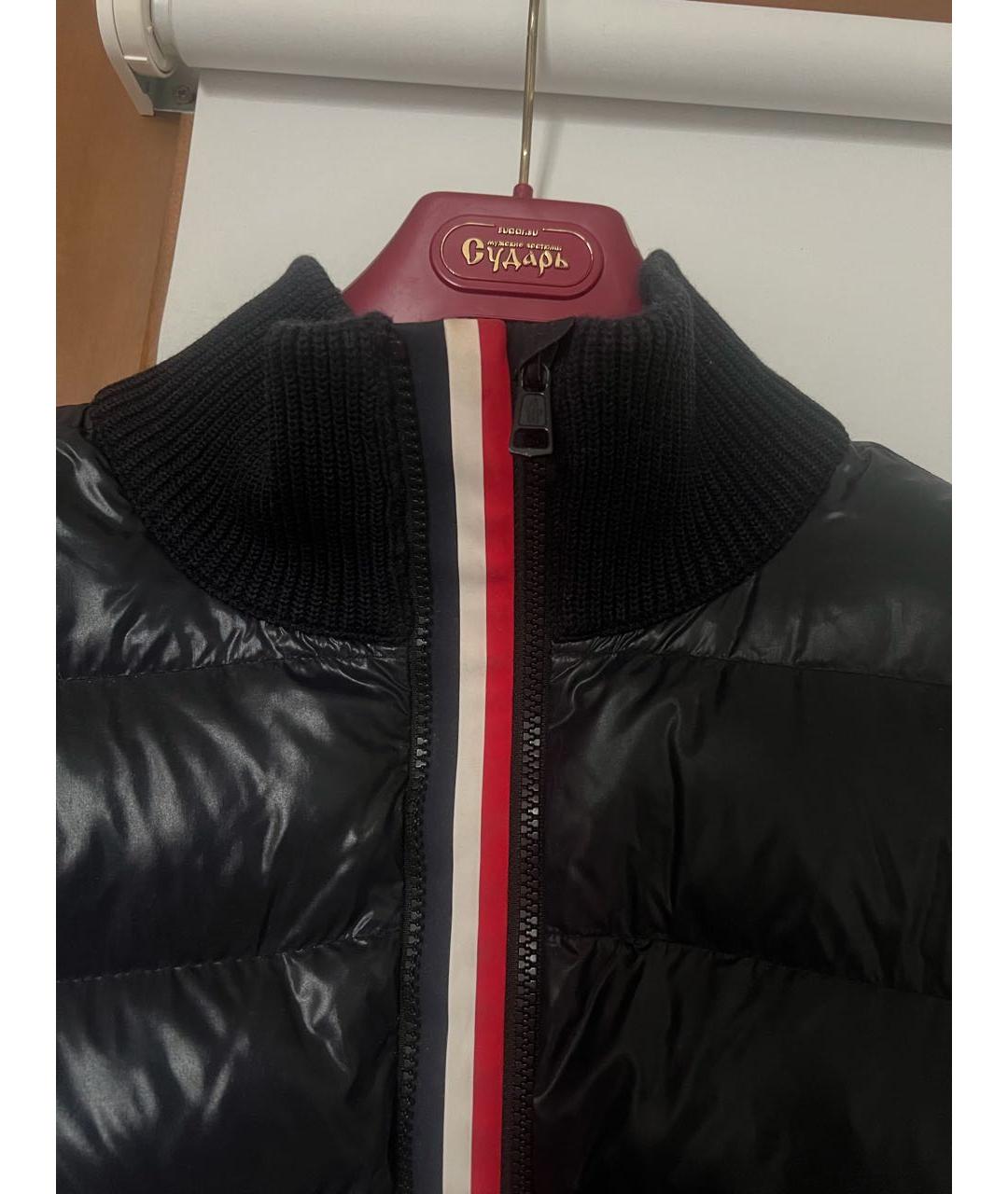MONCLER Темно-синяя шерстяная куртка, фото 4