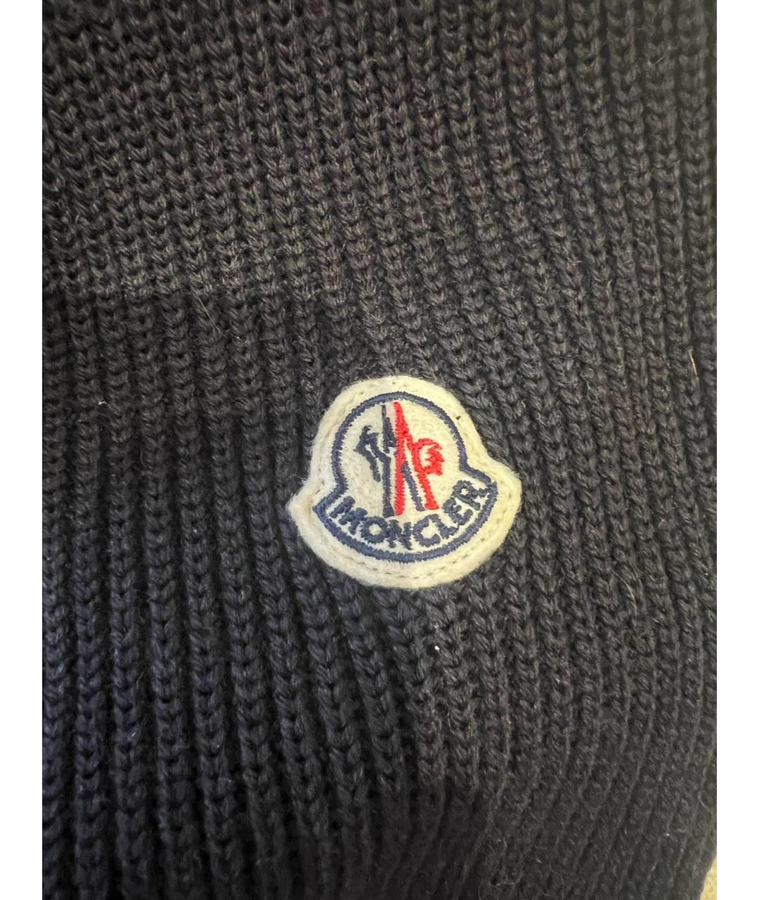 MONCLER Темно-синяя шерстяная куртка, фото 6