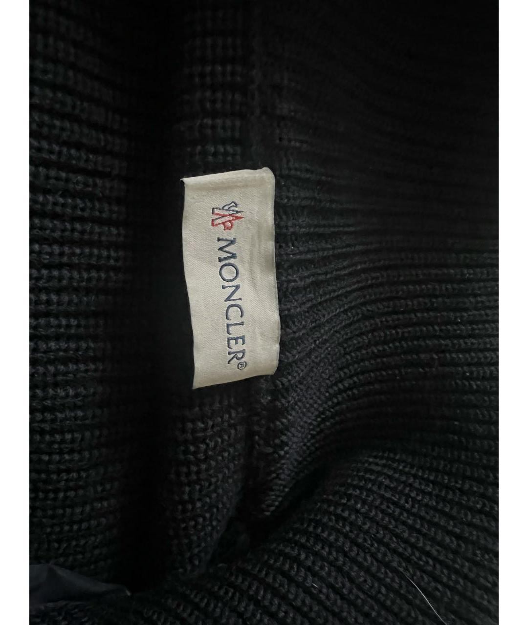 MONCLER Темно-синяя шерстяная куртка, фото 3