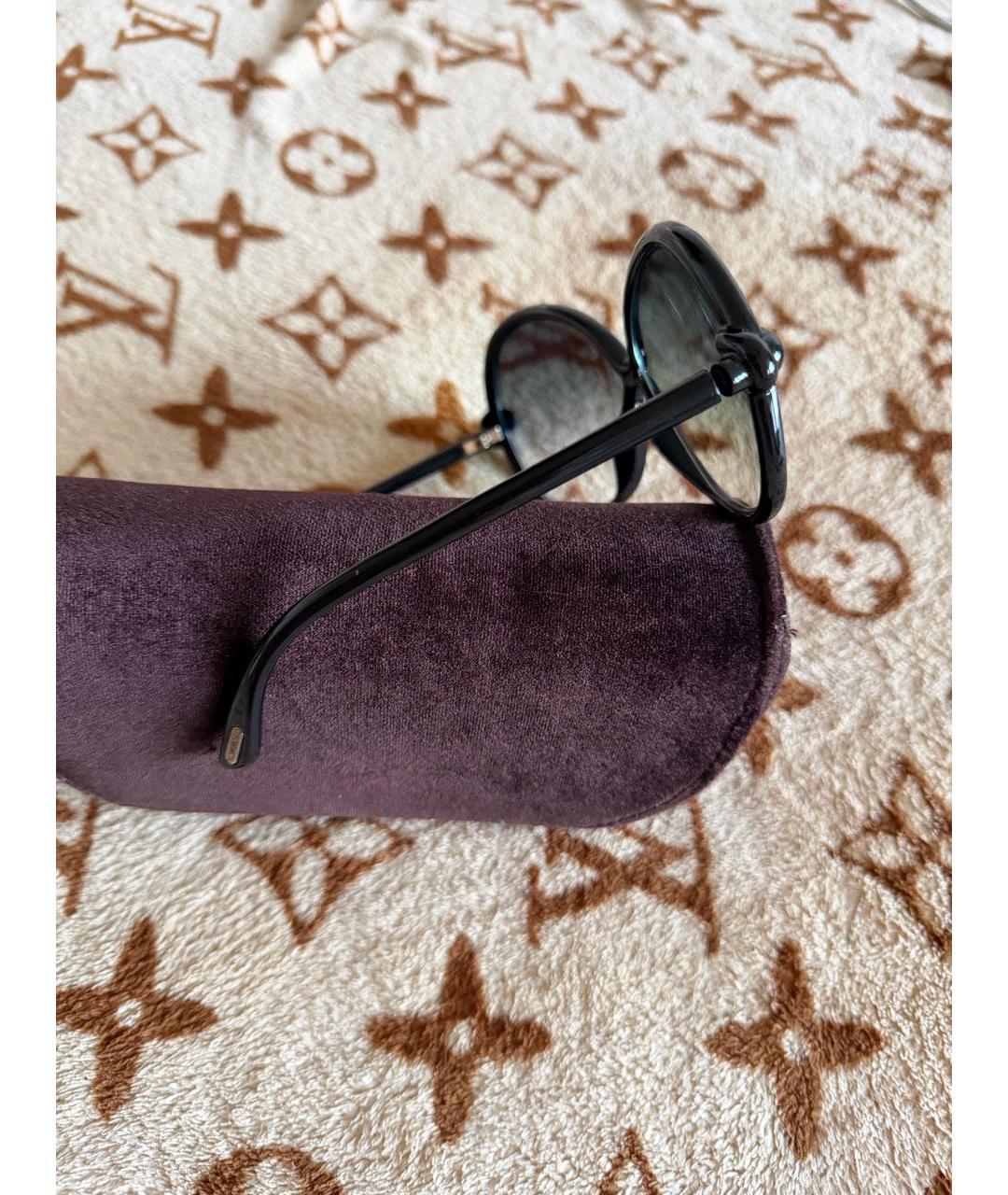 TOM FORD Черные пластиковые солнцезащитные очки, фото 2
