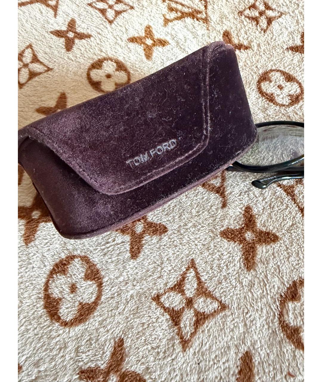 TOM FORD Черные пластиковые солнцезащитные очки, фото 4