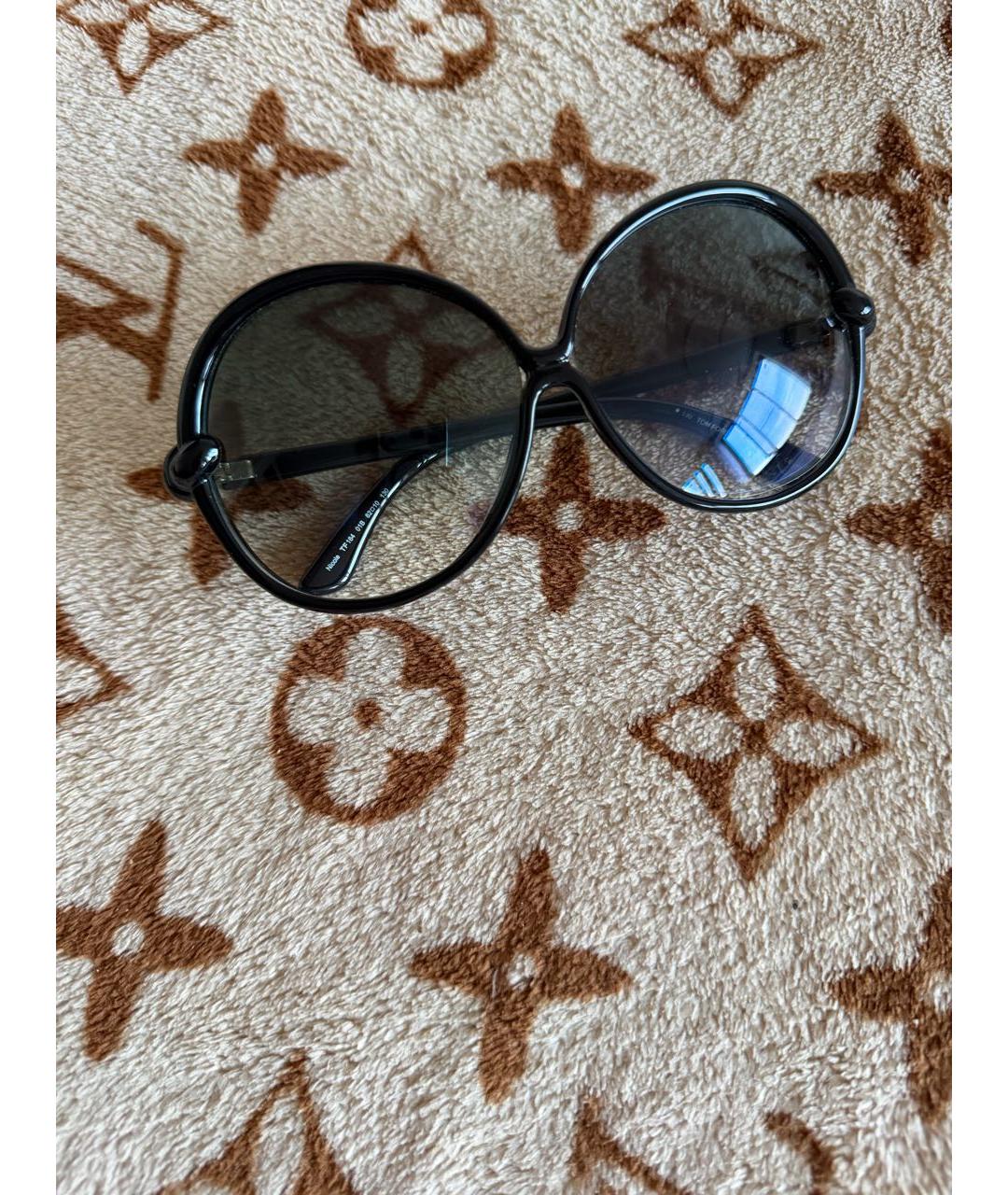 TOM FORD Черные пластиковые солнцезащитные очки, фото 5
