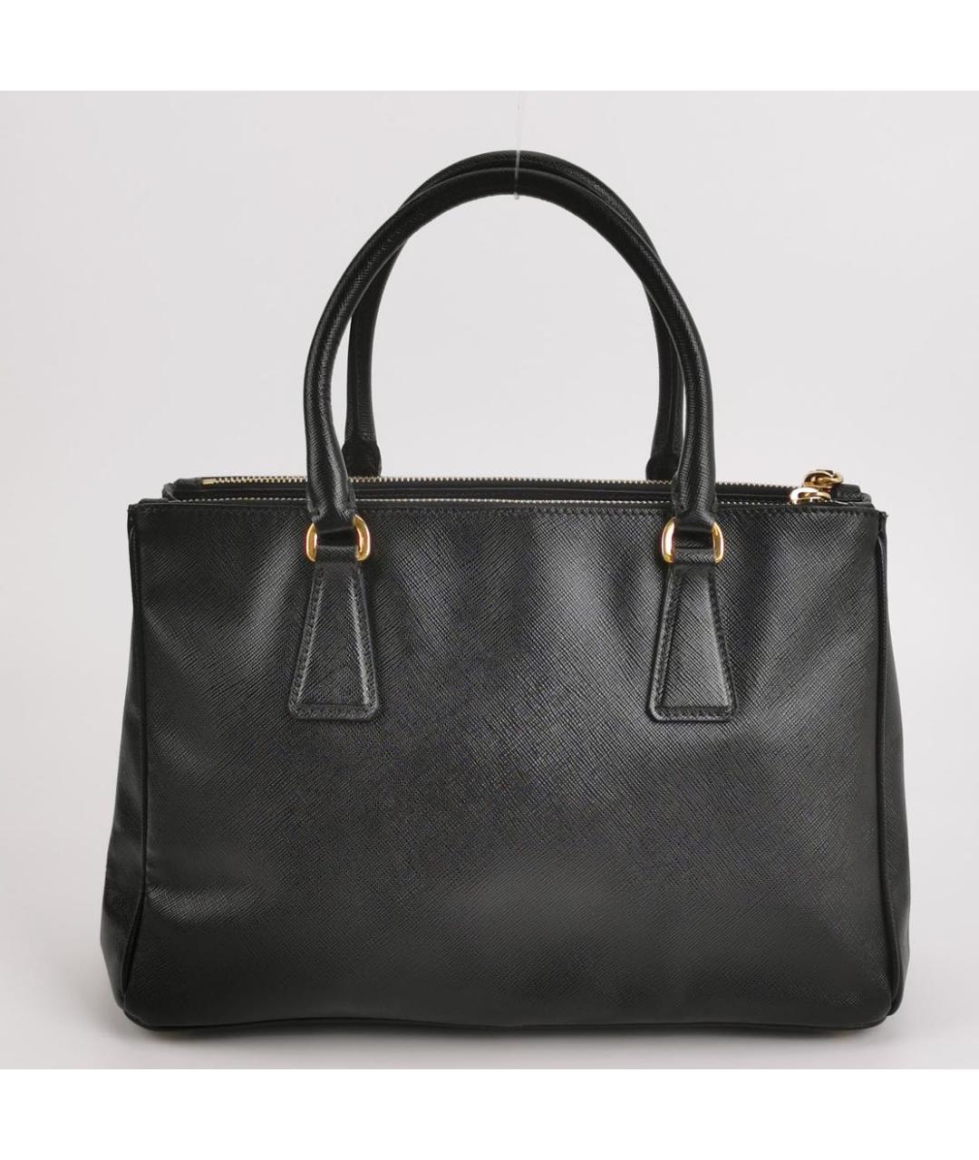 PRADA Черная кожаная сумка тоут, фото 4