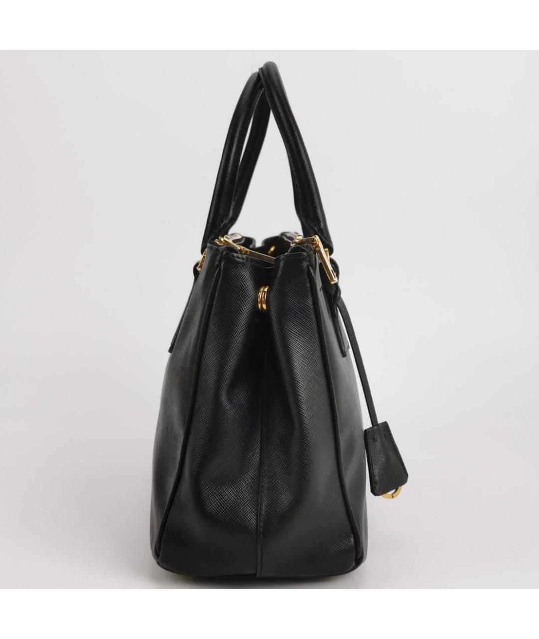 PRADA Черная кожаная сумка тоут, фото 3