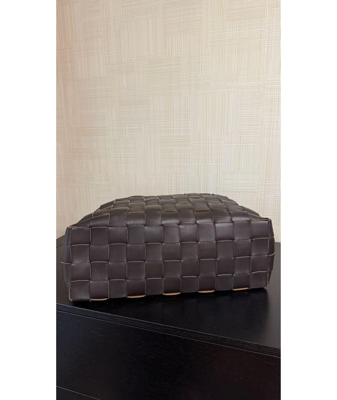 BOTTEGA VENETA Коричневая кожаная сумка тоут, фото 5